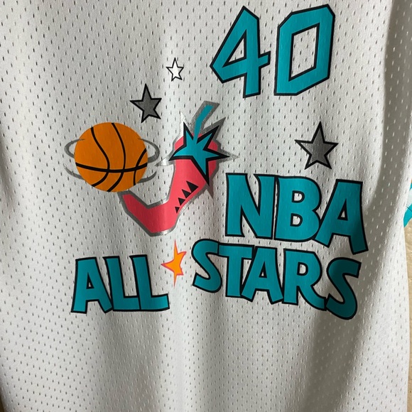 Shawn Kemp Mitchell & Ness NBA Jersey Size Medium All Stars Supersonics #40 1996 - Picture 2 of 8